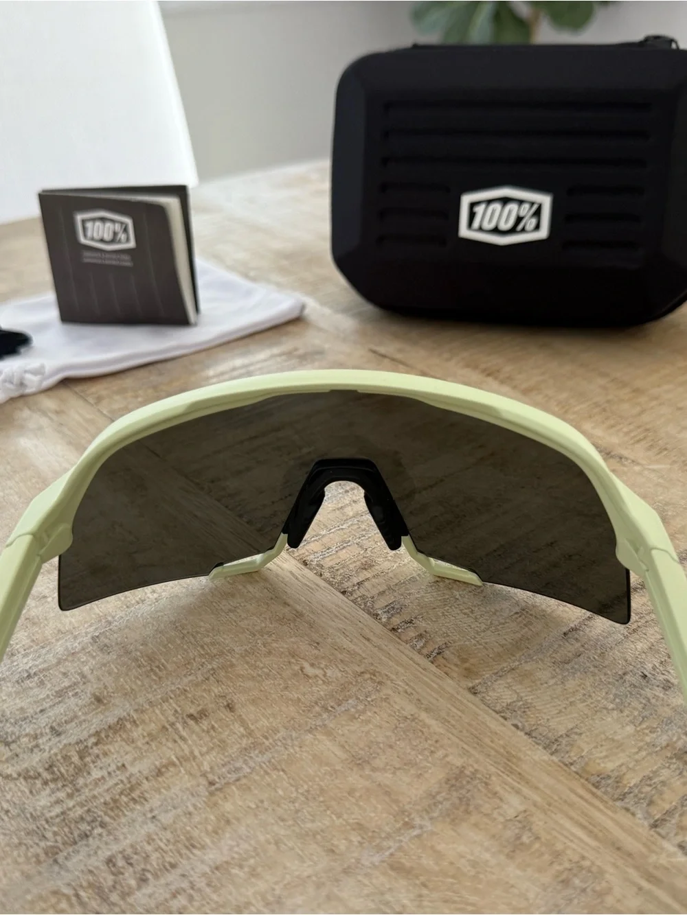 100% S3 Sunglasses Cycling Baseball Rare Mint + Clear Lenses Oakley LE Costa Mar